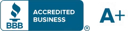 BBB Accredited Business, A+ rating